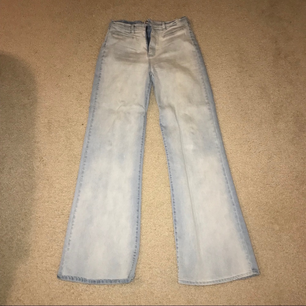 Bleached Bootcut Jeans